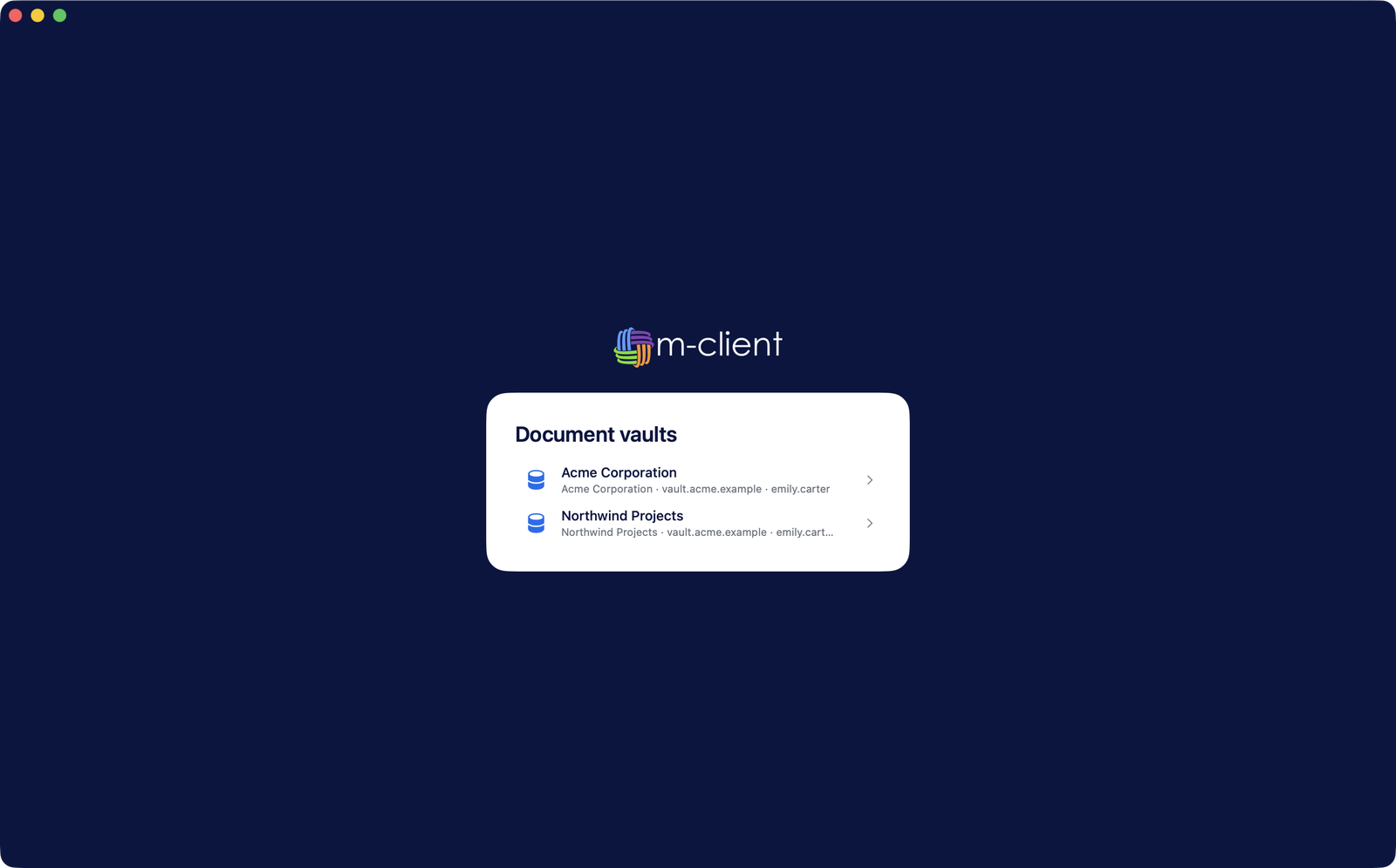 Connect to your first vault