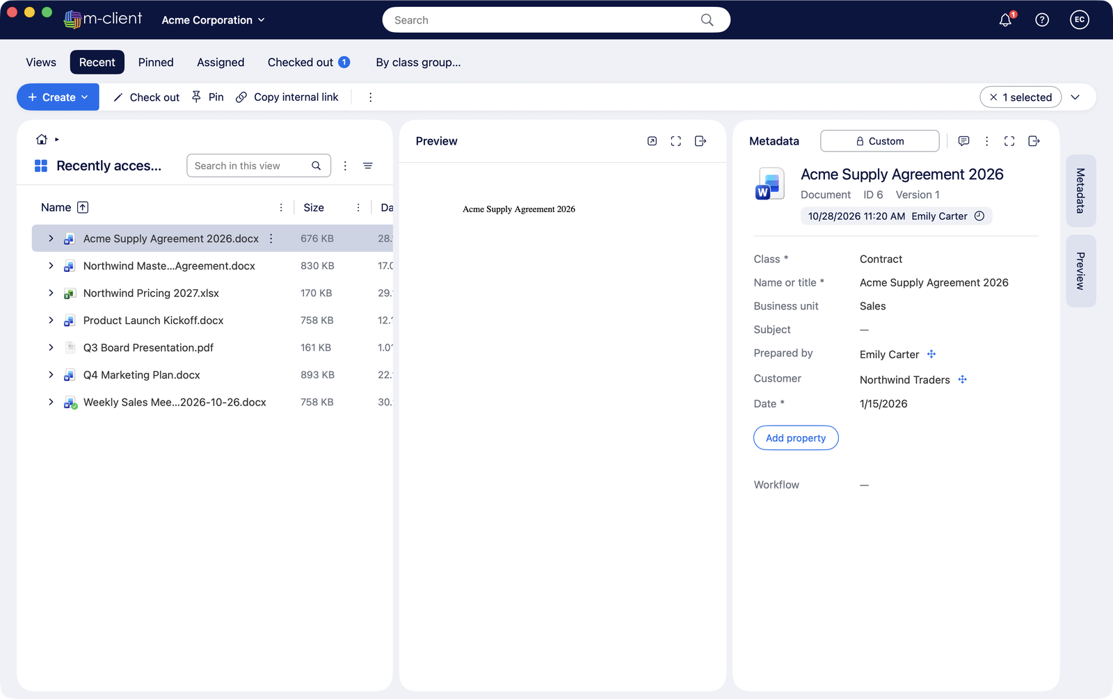 Edit the metadata card